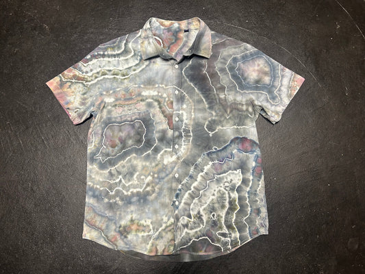 Adult Large Linen Button Up Shirt