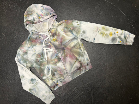 Adult Small Cropped Zip-up Hoodie