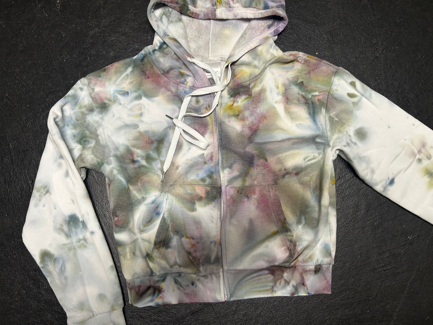 Adult Small Cropped Zip-up Hoodie